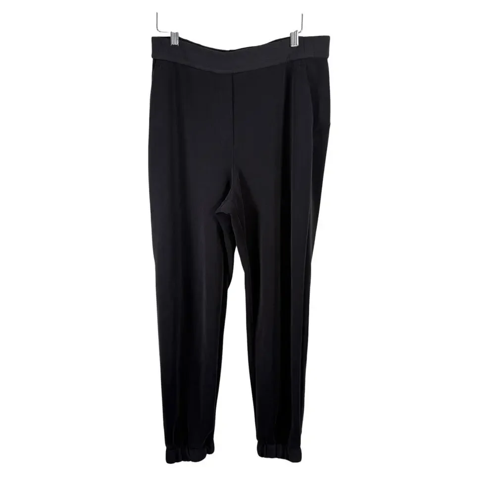 Lululemon Softstreme Relaxed High Rise Pant Black Commuter‎ Travel Womens 10
